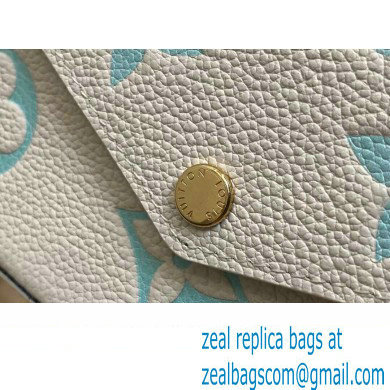 Louis Vuitton Monogram Empreinte Felicie Pochette Bag M83025 White/Green 2024 - Click Image to Close