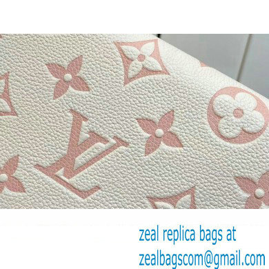 Louis Vuitton Monogram Empreinte Felicie Pochette Bag M83025 White/Pink 2024 - Click Image to Close