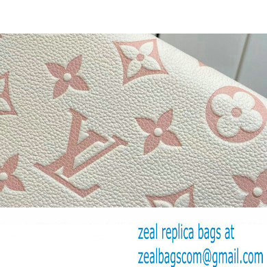 Louis Vuitton Monogram Empreinte Felicie Pochette Bag M83025 White/Pink 2024