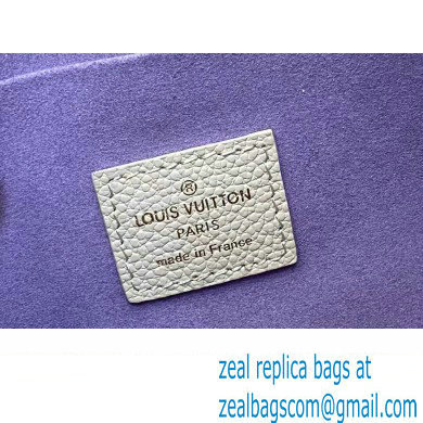 Louis Vuitton Monogram Empreinte Felicie Pochette Bag M83025 White/Purple 2024 - Click Image to Close