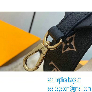 Louis Vuitton Monogram Empreinte Leather Bandouliere J02520 Black / Beige 2023 - Click Image to Close