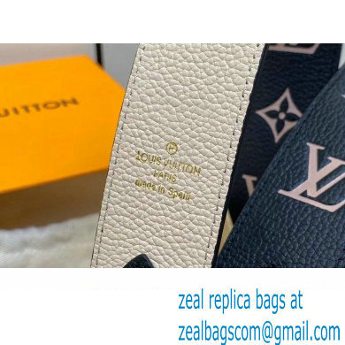 Louis Vuitton Monogram Empreinte Leather Bandouliere J02520 Black / Beige 2023 - Click Image to Close