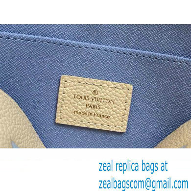 Louis Vuitton Monogram Empreinte Leather Cosmetic Pouch Bag M24378 Blue - Click Image to Close