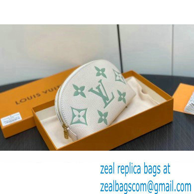 Louis Vuitton Monogram Empreinte Leather Cosmetic Pouch Bag M24378 Green