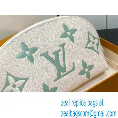 Louis Vuitton Monogram Empreinte Leather Cosmetic Pouch Bag M24378 Green - Click Image to Close