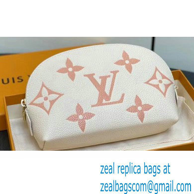 Louis Vuitton Monogram Empreinte Leather Cosmetic Pouch Bag M24378 Pink - Click Image to Close