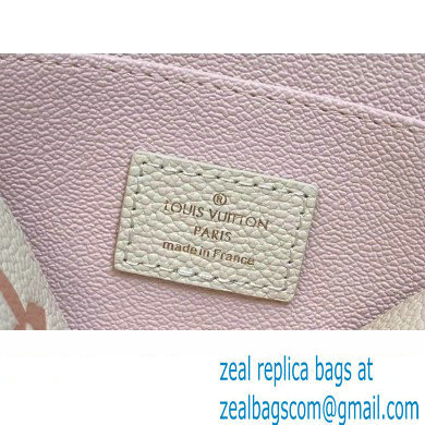 Louis Vuitton Monogram Empreinte Leather Cosmetic Pouch Bag M24378 Pink - Click Image to Close