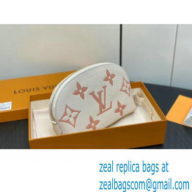 Louis Vuitton Monogram Empreinte Leather Cosmetic Pouch Bag M24378 Pink - Click Image to Close