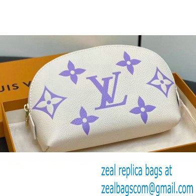 Louis Vuitton Monogram Empreinte Leather Cosmetic Pouch Bag M24378 Purple - Click Image to Close