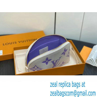 Louis Vuitton Monogram Empreinte Leather Cosmetic Pouch Bag M24378 Purple - Click Image to Close