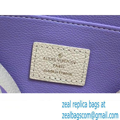 Louis Vuitton Monogram Empreinte Leather Cosmetic Pouch Bag M24378 Purple - Click Image to Close