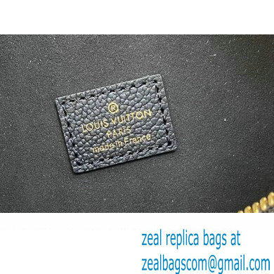 Louis Vuitton Monogram Empreinte Leather Loop Hobo Bag M46725 Black 2023