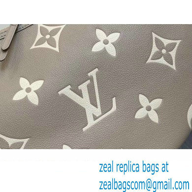 Louis Vuitton Monogram Empreinte Leather Loop Hobo Bag M46738 Dove Gray/Cream 2023