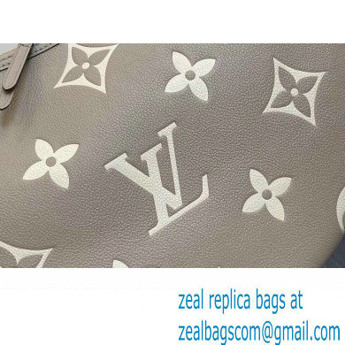 Louis Vuitton Monogram Empreinte Leather Loop Hobo Bag M46738 Dove Gray/Cream 2023