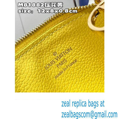 Louis Vuitton Monogram Empreinte Leather Romy Card Holder M82044 Yellow