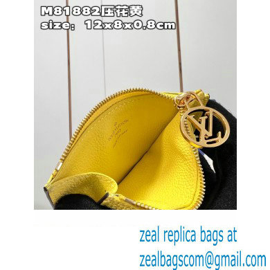 Louis Vuitton Monogram Empreinte Leather Romy Card Holder M82044 Yellow - Click Image to Close