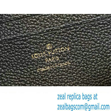 Louis Vuitton Monogram Empreinte Leather Wallet On Chain Lily Bag M46919 Black 2024