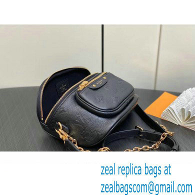 Louis Vuitton Monogram Empreinte Mini Bumbag M46917 Black 2024