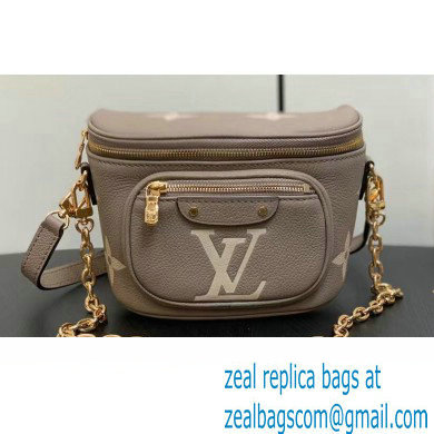 Louis Vuitton Monogram Empreinte Mini Bumbag M83219 Tourterelle Beige / Cream 2024