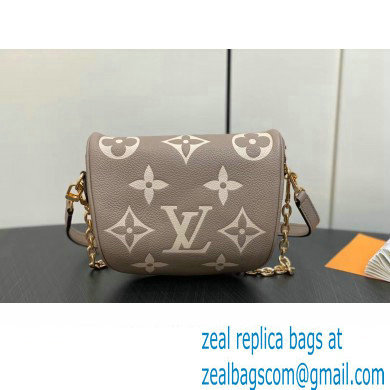 Louis Vuitton Monogram Empreinte Mini Bumbag M83219 Tourterelle Beige / Cream 2024