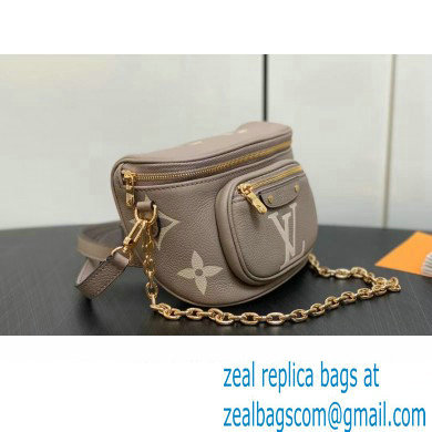 Louis Vuitton Monogram Empreinte Mini Bumbag M83219 Tourterelle Beige / Cream 2024 - Click Image to Close