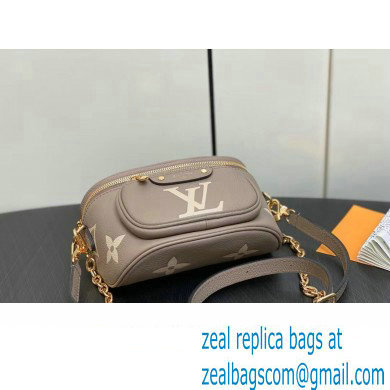 Louis Vuitton Monogram Empreinte Mini Bumbag M83219 Tourterelle Beige / Cream 2024