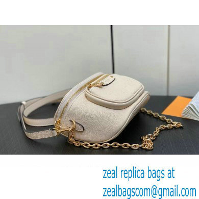 Louis Vuitton Monogram Empreinte Mini Bumbag M83275 Cream 2024 - Click Image to Close