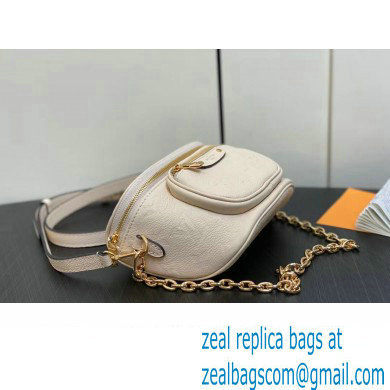 Louis Vuitton Monogram Empreinte Mini Bumbag M83275 Cream 2024