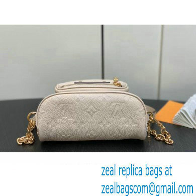 Louis Vuitton Monogram Empreinte Mini Bumbag M83275 Cream 2024 - Click Image to Close