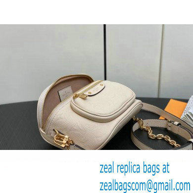 Louis Vuitton Monogram Empreinte Mini Bumbag M83275 Cream 2024