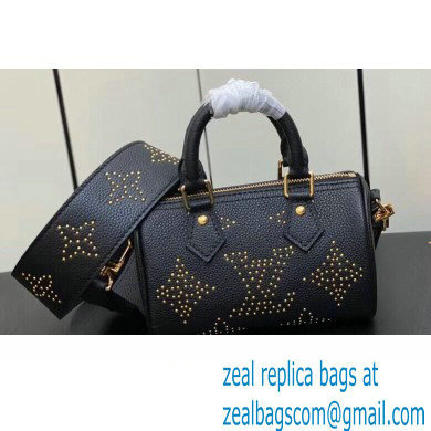 Louis Vuitton Monogram Empreinte Nano Speedy Bag M46745 Studs Black 2023