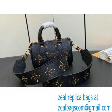 Louis Vuitton Monogram Empreinte Nano Speedy Bag M46745 Studs Black 2023
