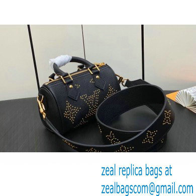 Louis Vuitton Monogram Empreinte Nano Speedy Bag M46745 Studs Black 2023 - Click Image to Close