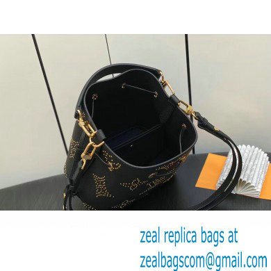 Louis Vuitton Monogram Empreinte Neonoe BB Bag M46734 Studs Black 2023 - Click Image to Close