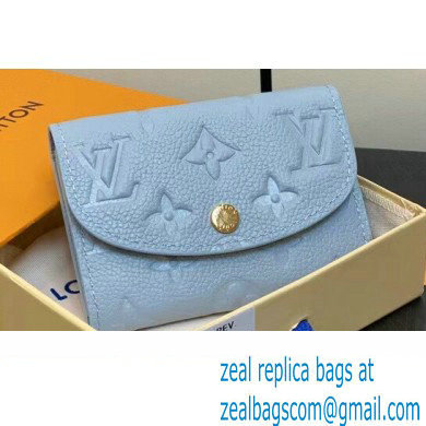 Louis Vuitton Monogram Empreinte Rosalie Coin Purse M83231 Blue Hour 2024 - Click Image to Close