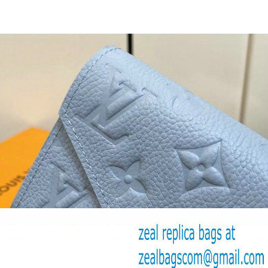 Louis Vuitton Monogram Empreinte Victorine Wallet M83271 Blue Hour 2024