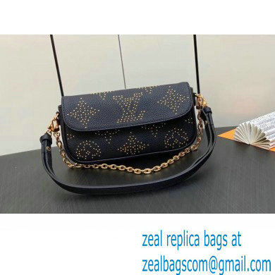 Louis Vuitton Monogram Empreinte Wallet on Chain Ivy Bag M82653 Studs Black 2023