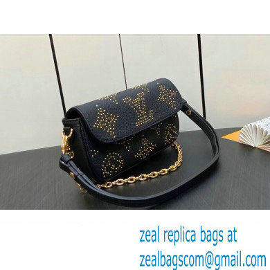 Louis Vuitton Monogram Empreinte Wallet on Chain Ivy Bag M82653 Studs Black 2023 - Click Image to Close