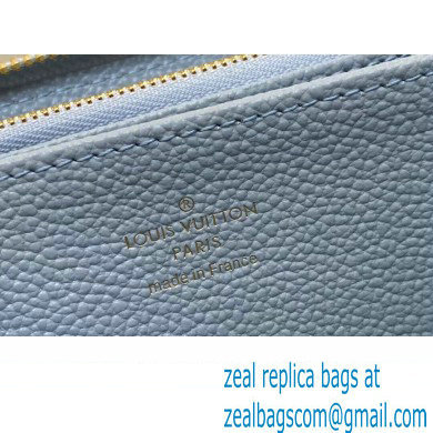Louis Vuitton Monogram Empreinte Zippy Wallet M83225 Blue Hour 2024