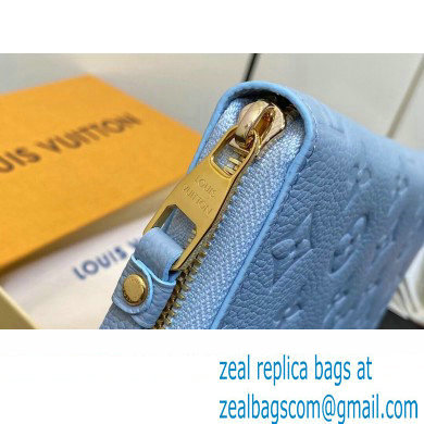 Louis Vuitton Monogram Empreinte Zippy Wallet M83225 Blue Hour 2024