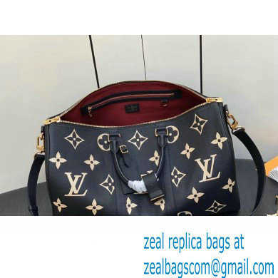 Louis Vuitton Monogram Empreinte leather Keepall Bandouliere 45 Bag M46670 Black 2023