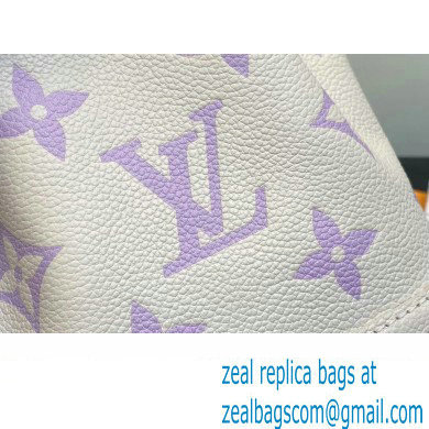 Louis Vuitton Monogram Empreinte leather Nano Noe Bag M82933 creamy/Purple 2024