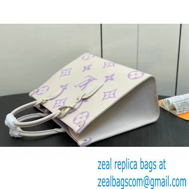 Louis Vuitton Monogram Empreinte leather OnTheGo MM Bag M23937 creamy/Purple 2024