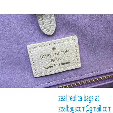 Louis Vuitton Monogram Empreinte leather OnTheGo MM Bag M23937 creamy/Purple 2024