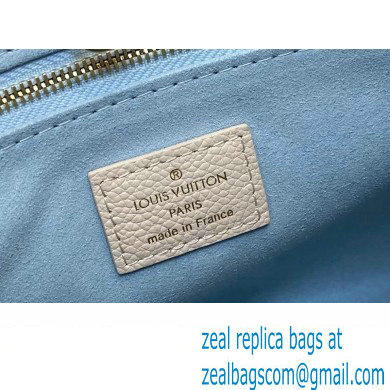 Louis Vuitton Monogram Empreinte leather OnTheGo PM Bag M45653 creamy/Blue 2024 - Click Image to Close