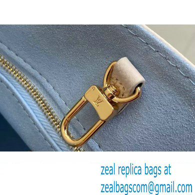 Louis Vuitton Monogram Empreinte leather OnTheGo PM Bag M45653 creamy/Blue 2024 - Click Image to Close