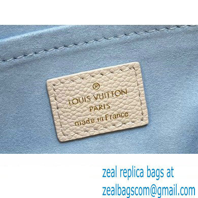 Louis Vuitton Monogram Empreinte leather Speedy Bandouliere 20 Bag M46397 creamy/Blue 2024
