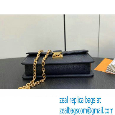 Louis Vuitton Monogram Empreinte leather Wallet On Chain Metis Bag M82637 Black 2023
