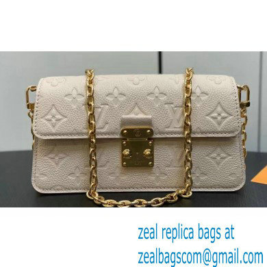 Louis Vuitton Monogram Empreinte leather Wallet On Chain Metis Bag M82836 Cream 2023 - Click Image to Close