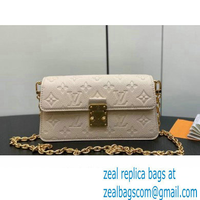 Louis Vuitton Monogram Empreinte leather Wallet On Chain Metis Bag M82836 Cream 2023